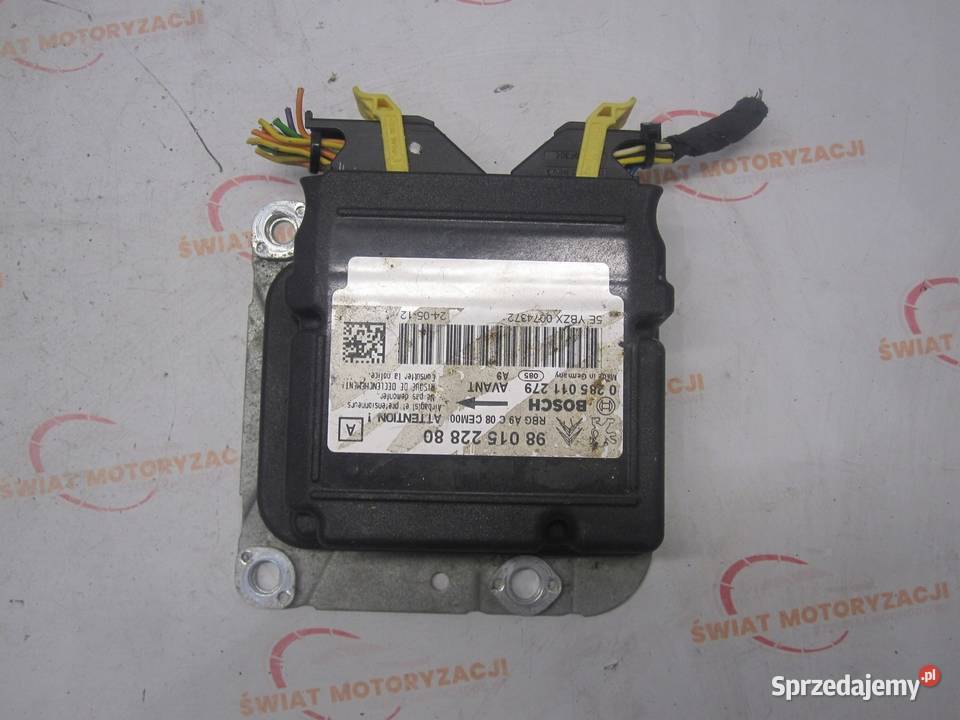 PEUGEOT 208 I 13r moduł sensor AIRBAG 9801522880 osobowe Kielce