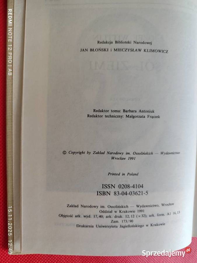 J Wittlin Sól ziemi Biblioteka Narodowa BN seria Katowice sprzedam