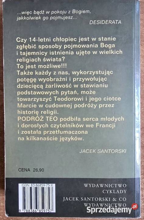 Podróż Teo Catherine Clement francuski Świat Koszalin