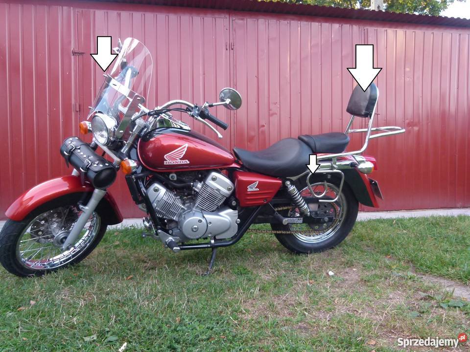 Honda VT 125 Shadow oparcie pasażera Radomyśl Wielki