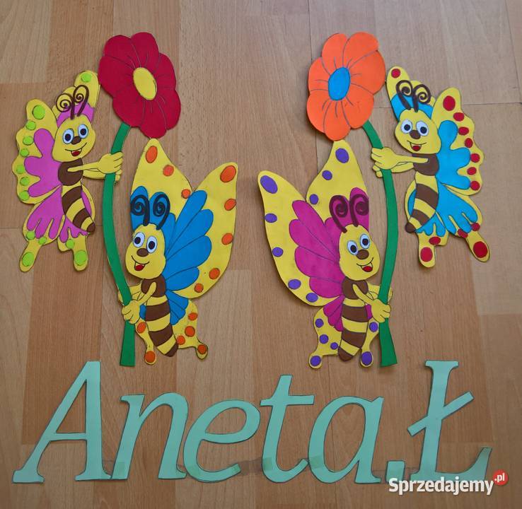 Dekoracje wiosenne z brystolu dwustronne Garwolin sprzedam