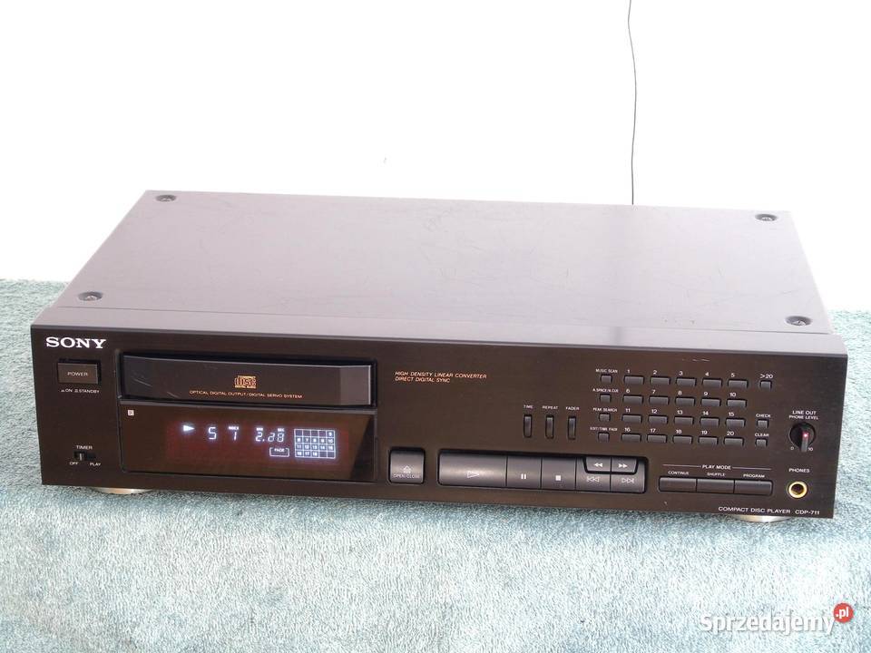 Świetne CD Sony CDP711 sprawny i ładny WYSYŁKA Odtwarzacze CD i MD Jasło