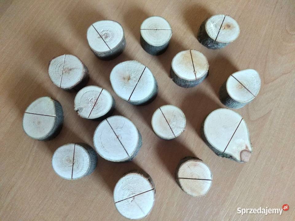 drewniane stojaczki do winietek wesele