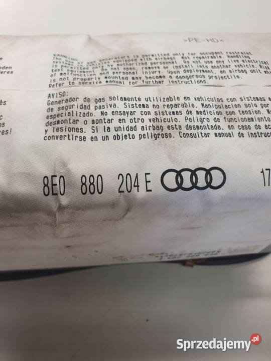 PODUSZKA POWIETRZNA PASAŻERA AUDI A4 B7 Przystajń