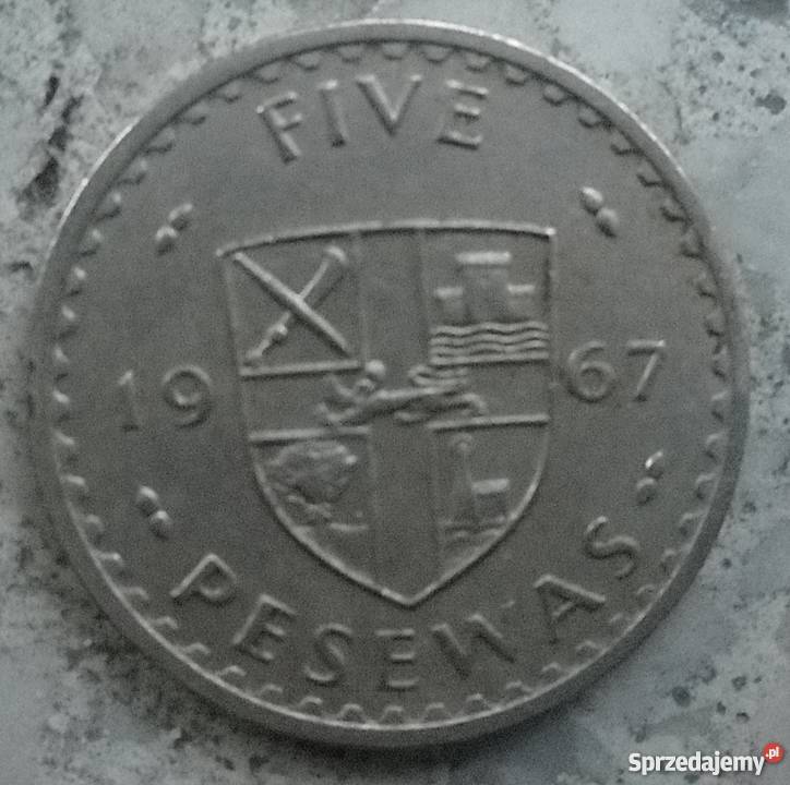 GHANAFIVE PESEWAS1967 r sprzedam