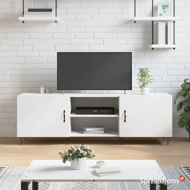 Szafka pod TV biała 150x30x50 materiał sprzedam