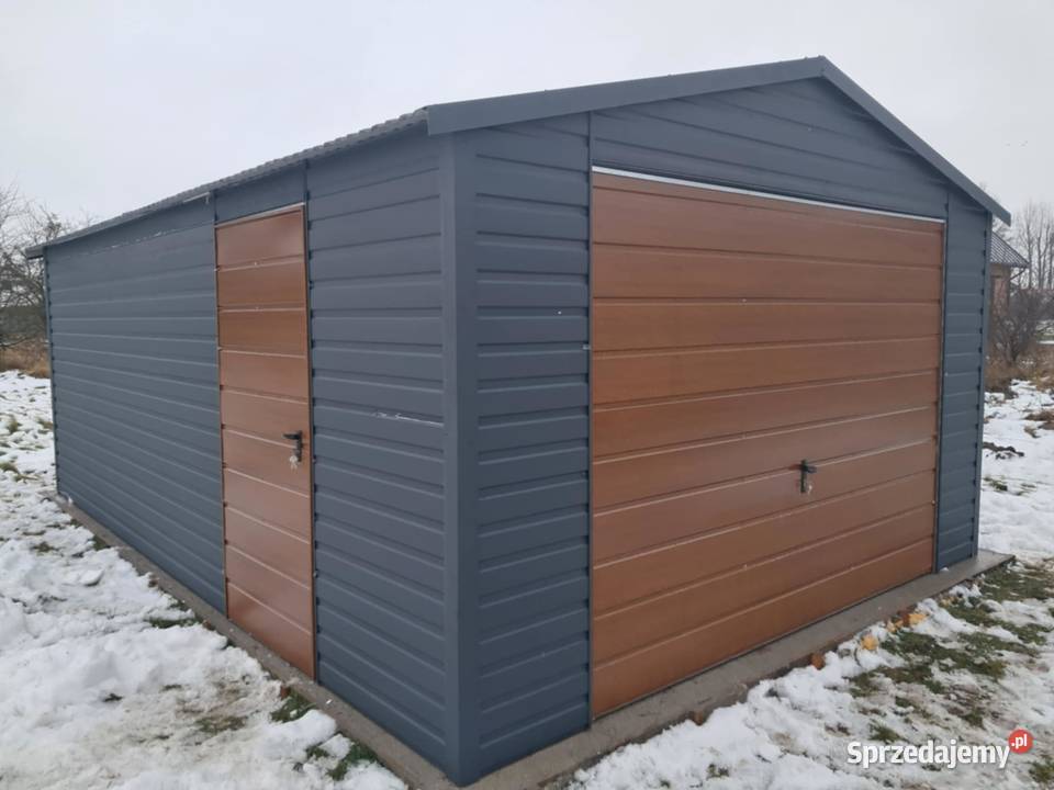 Garaż blaszany 4x5 WZMOCNIONY PROFILAMI Rybnik