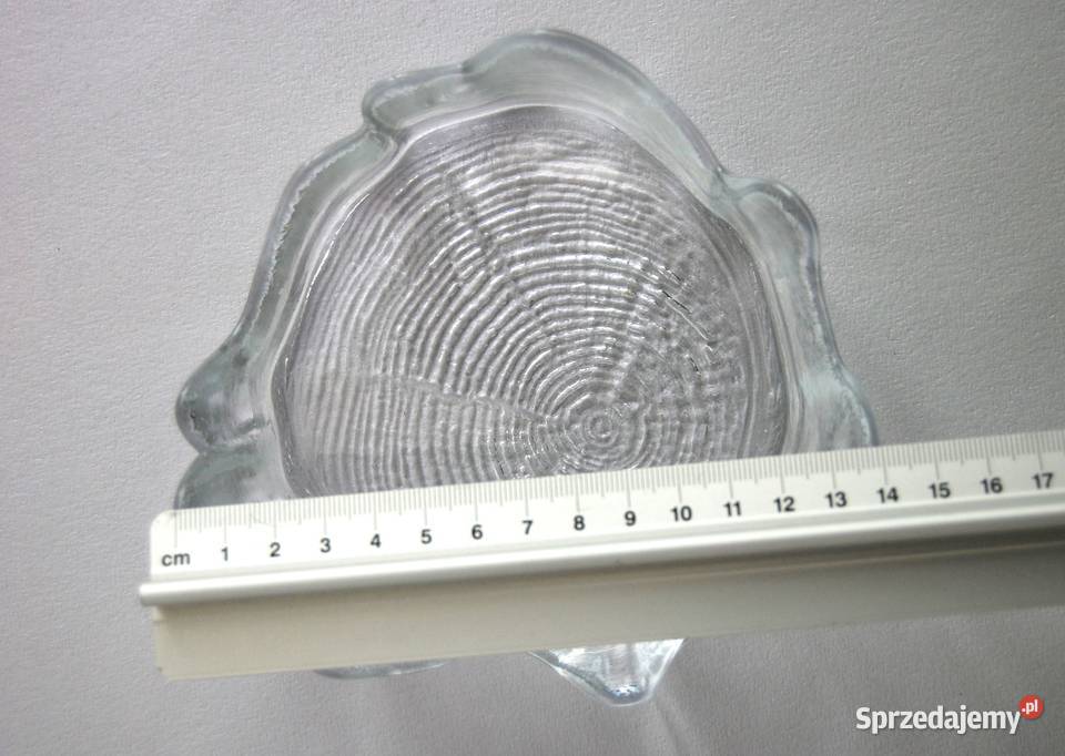 Kryształowa miska pień drzewa vintage design lubelskie Lublin