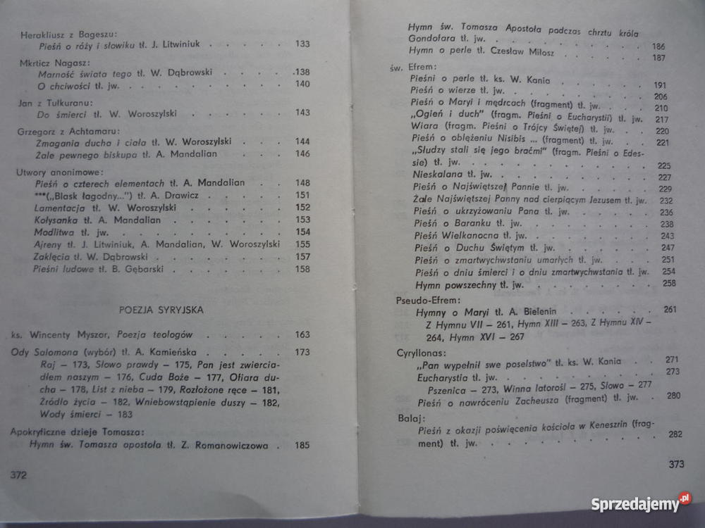 MUZA CHRZEŚCIJAŃSKA Tom I Poezja armeńska syryjs Książki i Podręczniki świętokrzyskie Kielce