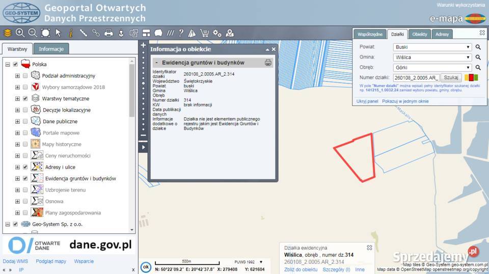 12 ha ziemia rolna Sprzedaż Wiślica