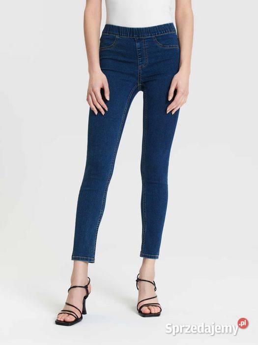 jegginsy damskie Sinsay niebieski Spodnie Olkusz