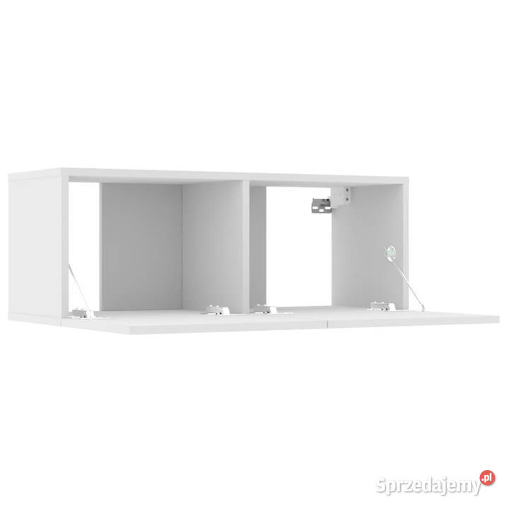Ścienne szafki TV 2 białe 80x30x30 WM804535 Warszawa