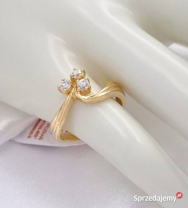 Pierścionek r12 Złoty pr585 Glamour Z726 Poznań
