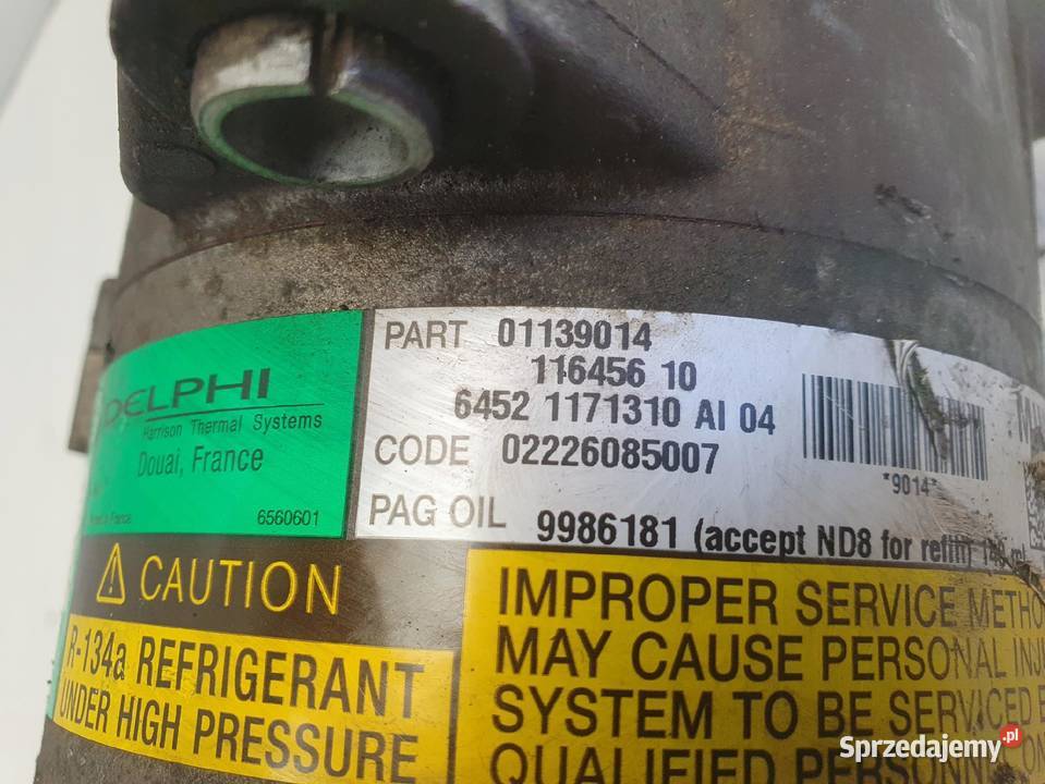 SPRĘŻARKA KLIMATYZACJI Mini One R50 R53 16 16V osobowe Chełm