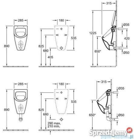 VilleroyBoch Subway Pisuar mazowieckie Warszawa