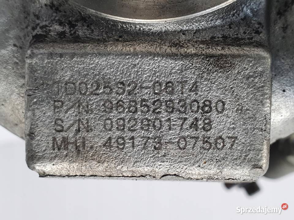 TURBOSPRĘŻARKA Peugeot 308 Partner 16 HDI turbo osobowe lubelskie