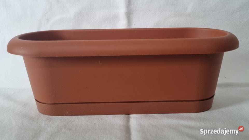 Doniczka kaktusiarka Lotos 30 z podstawkiem