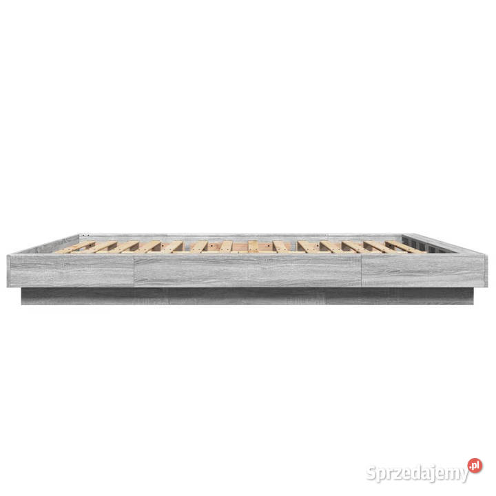 Rama łóżka z LED szary dąb sonoma 160x200 Warszawa