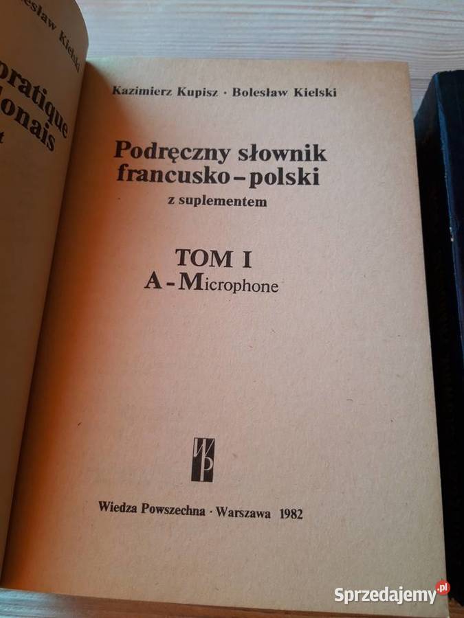Podręczny słownik francusko polski 1982 Bielsko-Biała