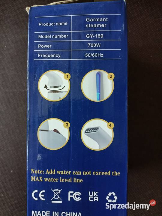 Ręczna parownica do ubrań Garment Steamer Staszów