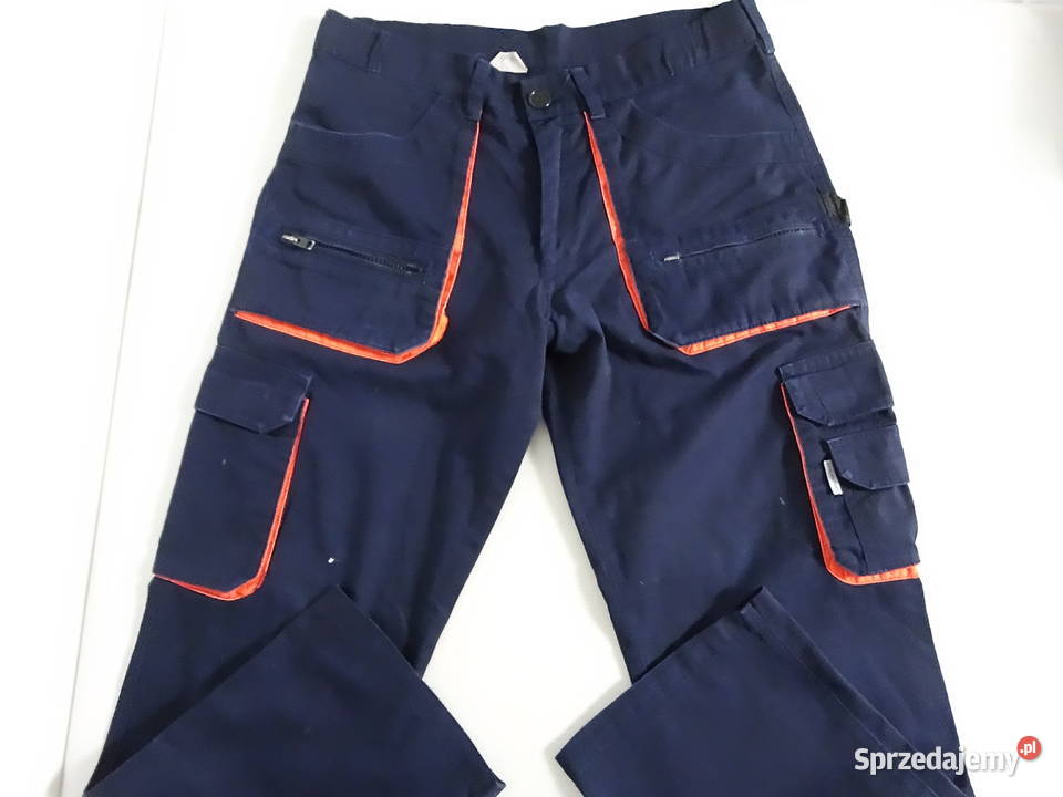 Solidne Spodnie Robocze Bojówki Granatowe z lubelskie Biłgoraj sprzedam