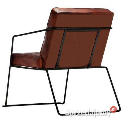 vidaXL Fotel ciemnobrązowy skóra Warszawa