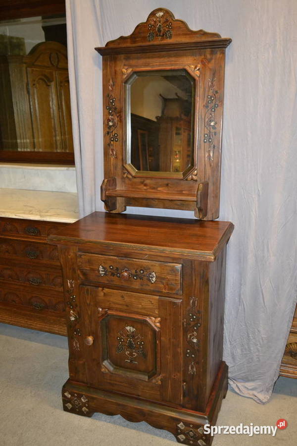 szafka z lustrem ręcznie malowana Będzin sprzedam