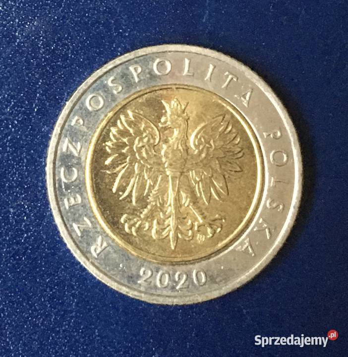 moneta 5 z 2020 r ładny stan