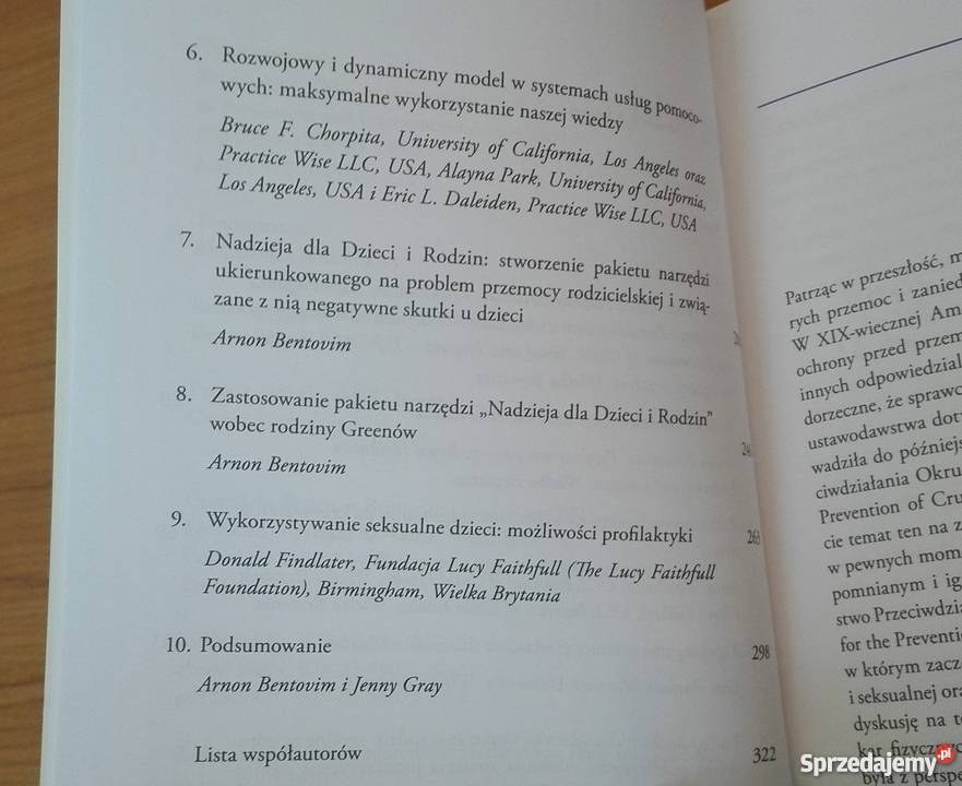 Przeciwdziałanie krzywdzeniu dzieci Bentovim Gdańsk sprzedam