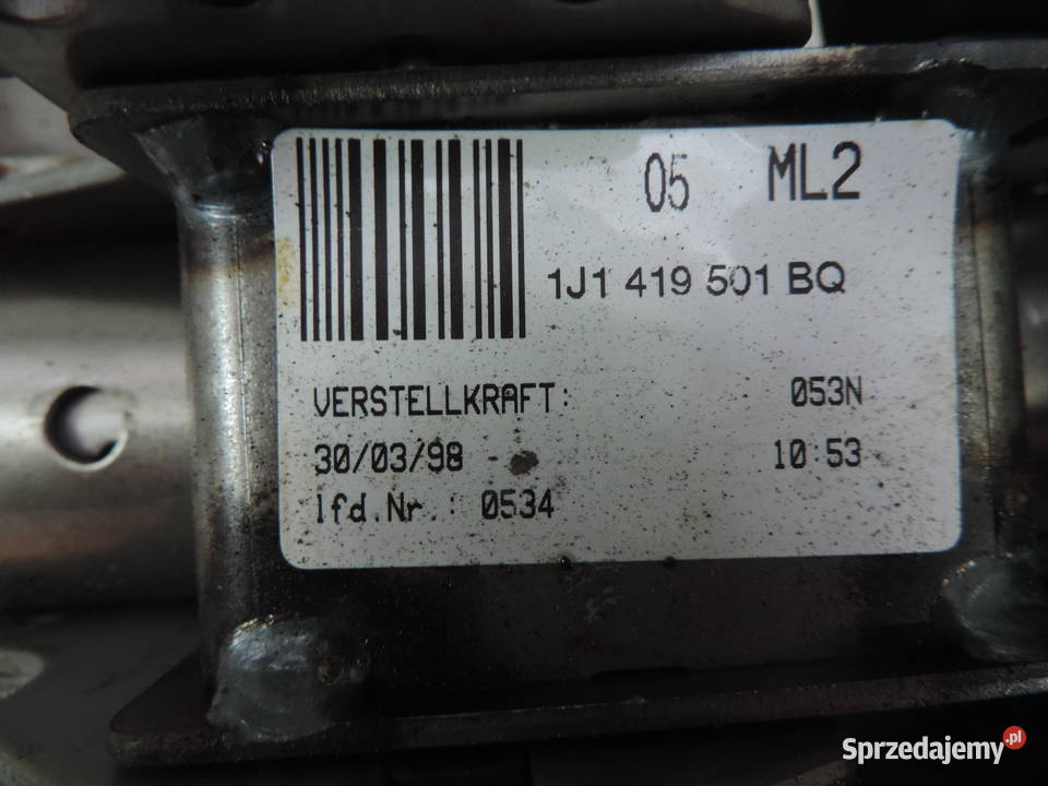 KOLUMNA KIEROWNICZA 1J1419501BQ VW GOLF 4 Zawieszenie i układ kierowniczy Nowy Sącz