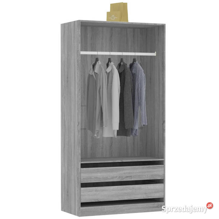 Szafka szary dąb sonoma 100x50x200 materiał Warszawa