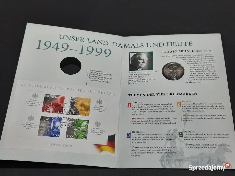 folder jubileuszowy 50 lat RFN 2 Marki bloczek Warszawa