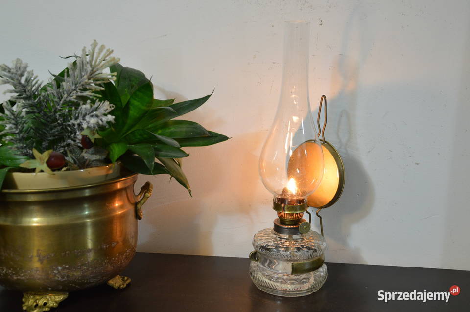 lampa naftowa wisząca stojąca z lusterkiem Jastrzębie-Zdrój