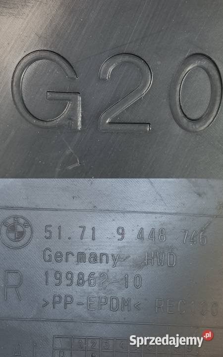 BMW 3 G20 G21 G28 NADKOLE PRAWY PRZÓD CZ TYLNA osobowe Karoseria Pleszew