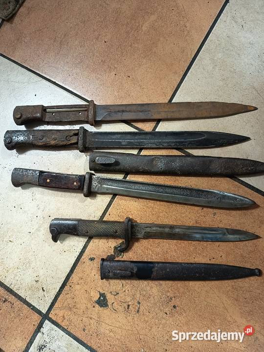 Militaria bagnety zestaw Wehrmacht Militaria Gozdnica