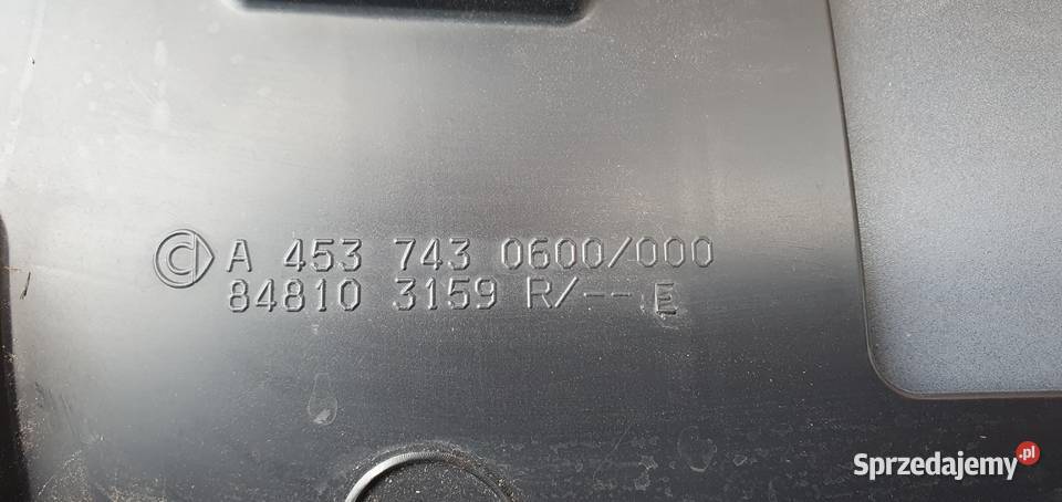 SMART FORTWO W453 NAKŁADKA BLENDA KLAPY TYŁ