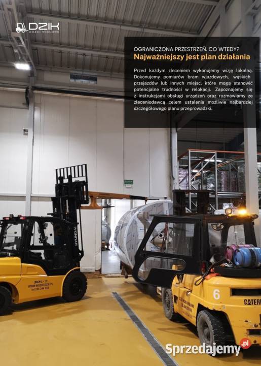 Wynajem wózków widłowych Kraków 25 5 8 12 ton małopolskie