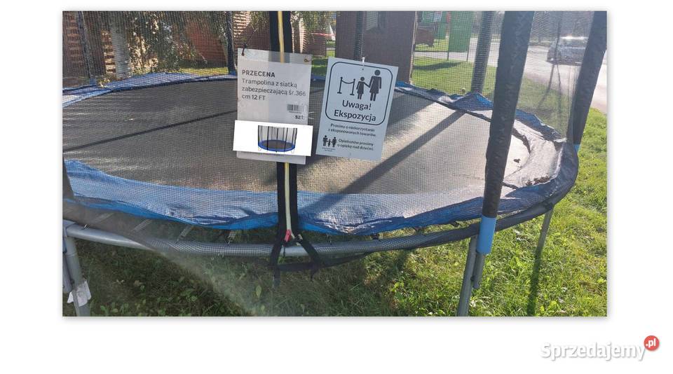Trampolina z siatką zabezpieczającą śr366 Dąbrowa Górnicza