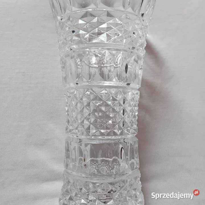 Wazon kryształowy Lausitzerglas lat 60ych XX w Koźminek