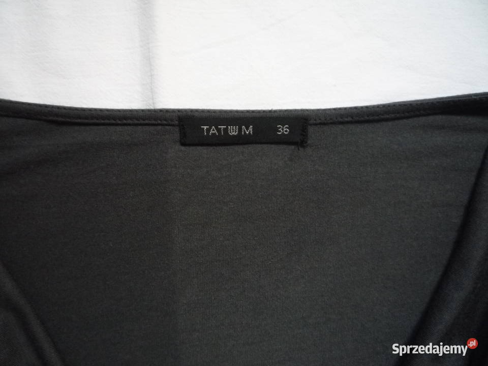 Tatuum 36S Sukienka Ciemno szara Dekolt woda Szczecin sprzedam