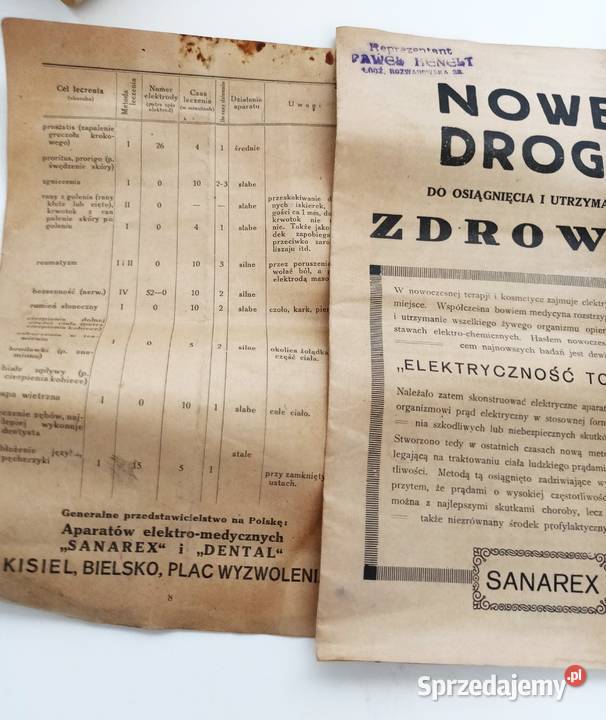 Aparat urządzenie do elektroterapii Violet Ray Łódź
