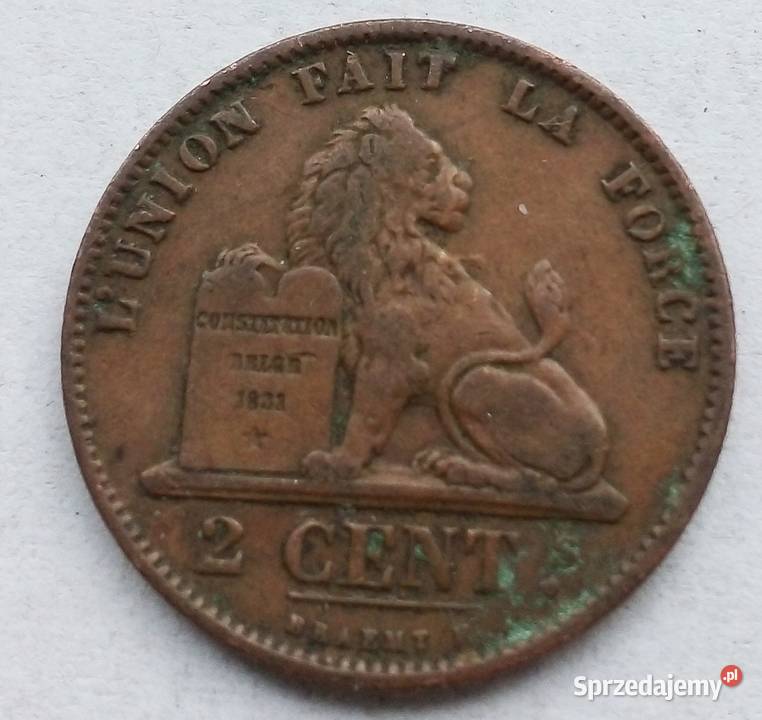 BELGIA2 CENTYMY1870 r Numizmatyka