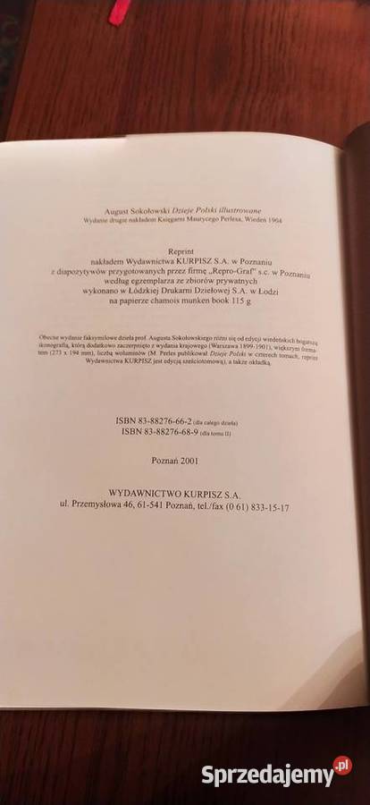 Kolekcja Dzieje Polski August Sokołowski 6 tomów Książki naukowe i popularnonaukowe Kraków
