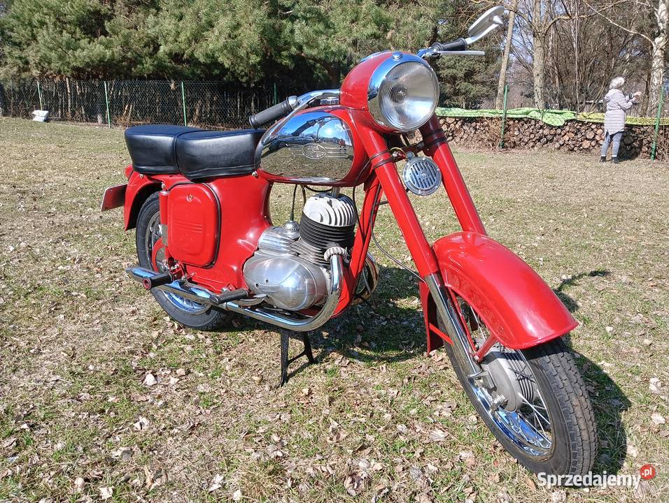 Jawa 175 podwójny wydech w świetnym stanie białe turystyczny Łask