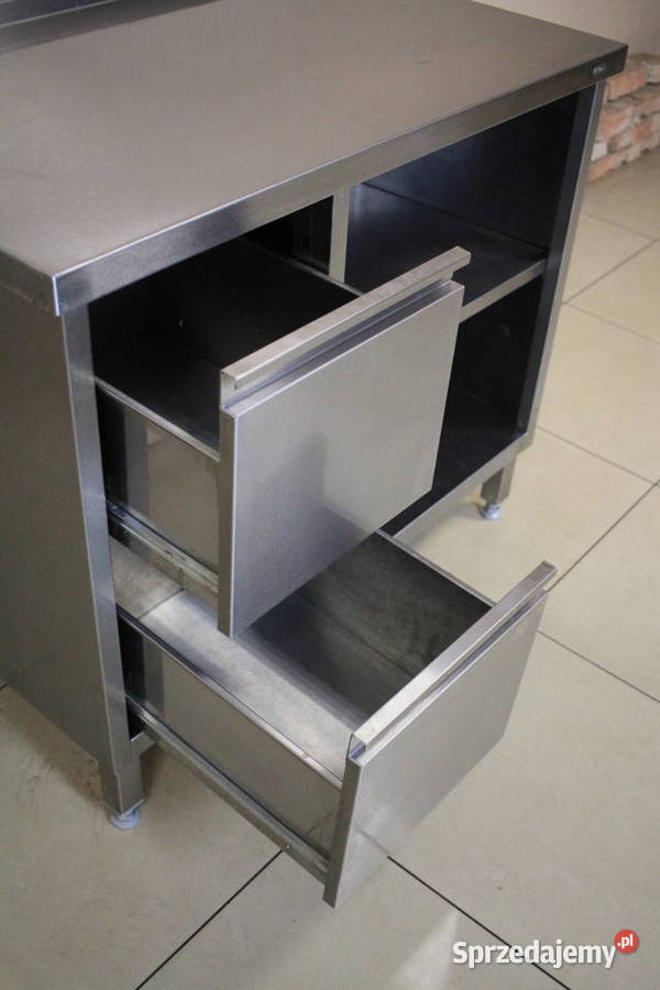 Stół gastronomiczny 100x60 z półkamiszufladami Pszczyna