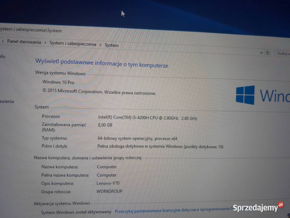 2 laptopy z dotykowymi matrycami mazowieckie Emów
