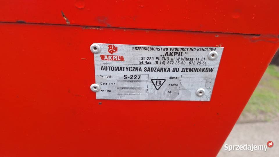 Sadzarka do ziemniakow Akpil NOWA Łysa Góra