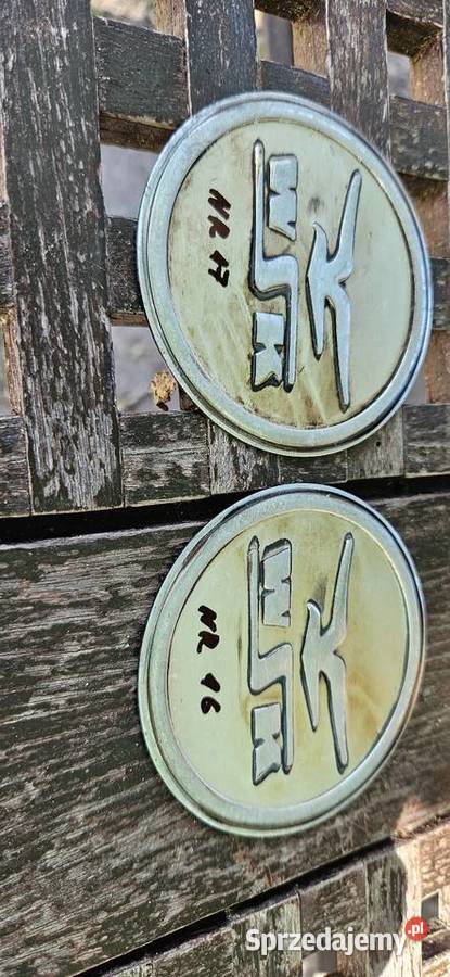2 oryginalne emblematy na zbiornik do WSK serii zachodniopomorskie