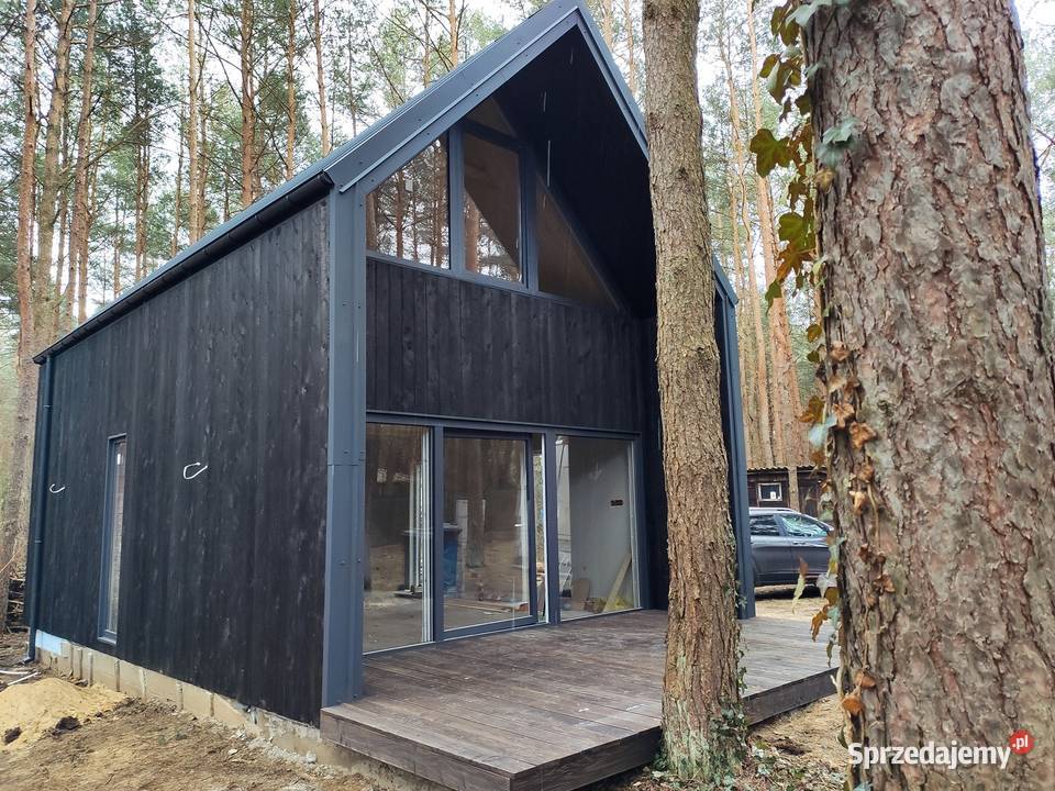 domek opalany 35m nowoczesna stodoła dom z Pozostałe Józefów