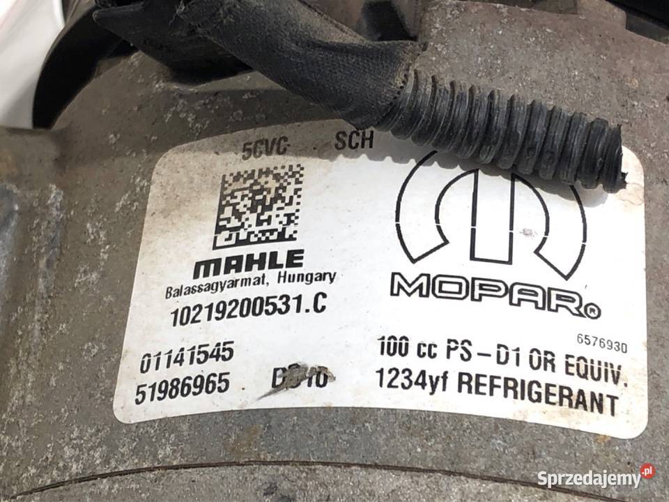 SPRĘŻARKA KLIMATYZACJI FIAT TIPO 51986965 14 95 podkarpackie